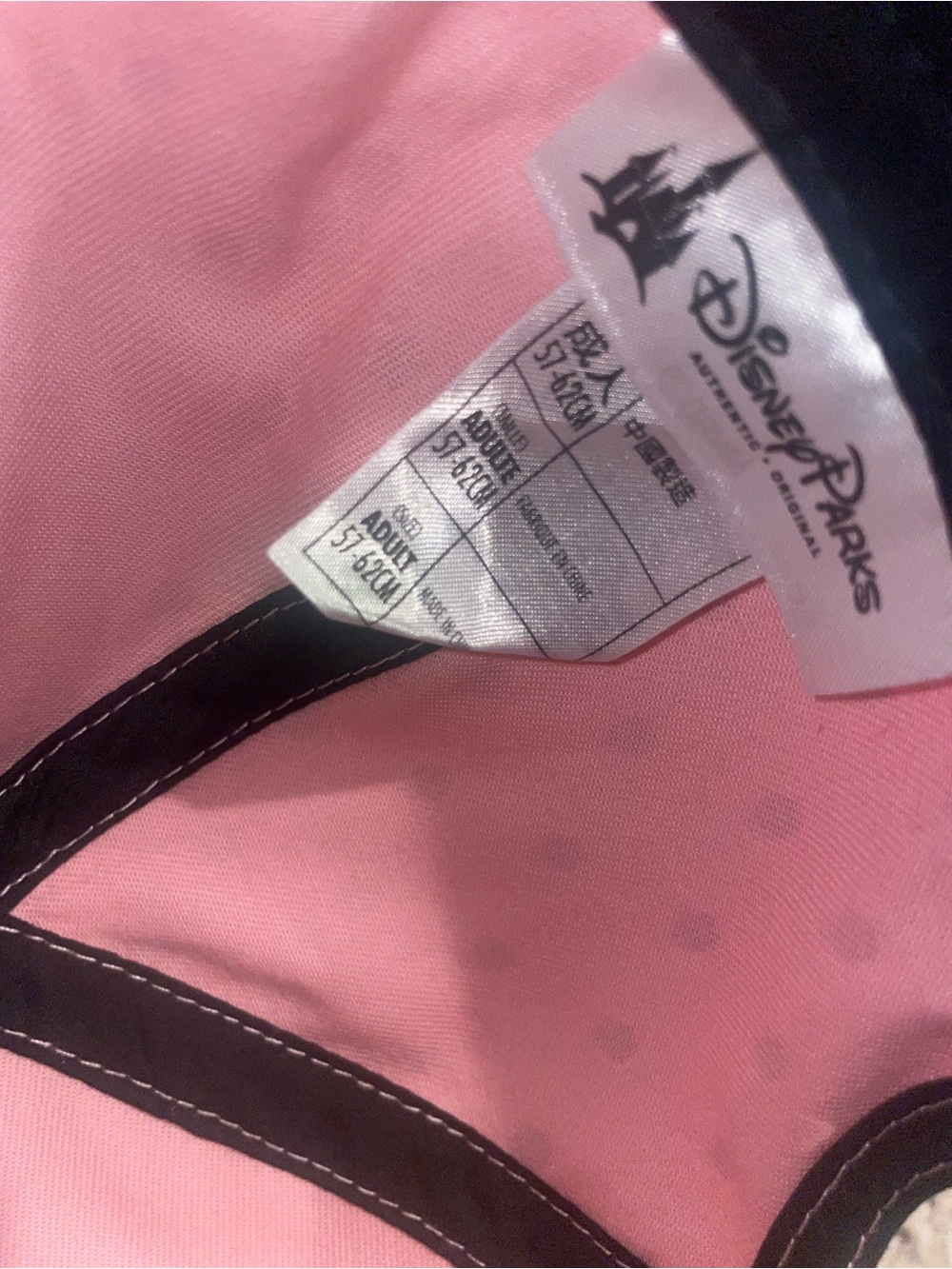 Disney Parks Pink Polka Dot Mesh Minnie Mouse Ear Baseball Cap with Bow - Picture 3 of 3